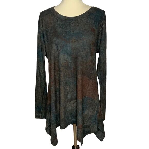 SOFT SURROUNDING long sleeve green tunic size M - Picture 3 of 10